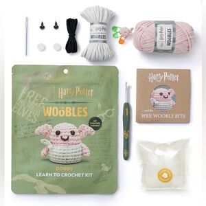 The Woobles Dobby Beginner Crotchet Amigurumi Kit Harry Potter Learn To Crotchet